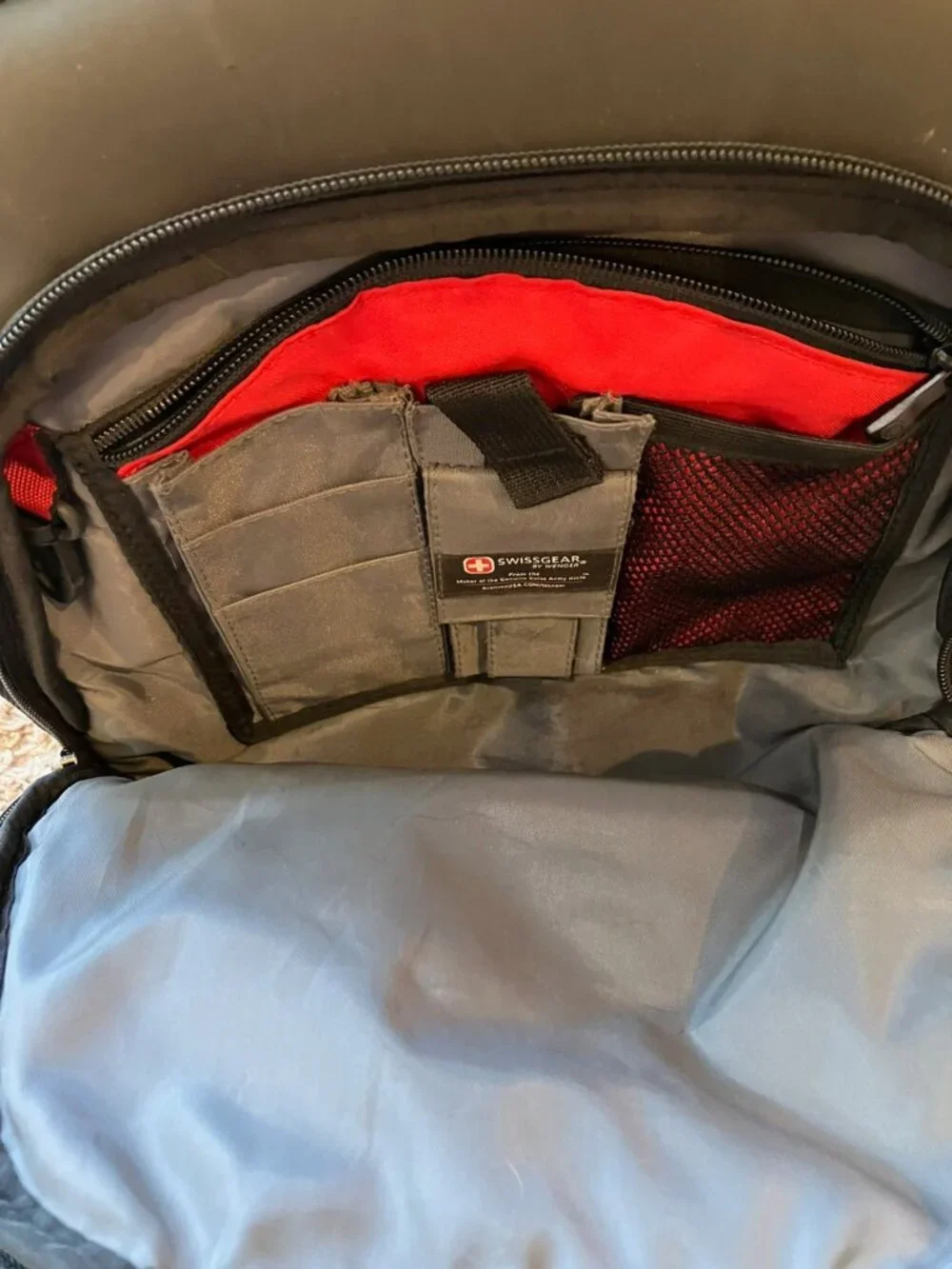 SwissGear by Wenger Laptop Backpack Black Gray Travel School Work Padded